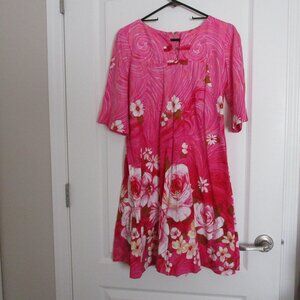 cotton Hawaiian print dress
